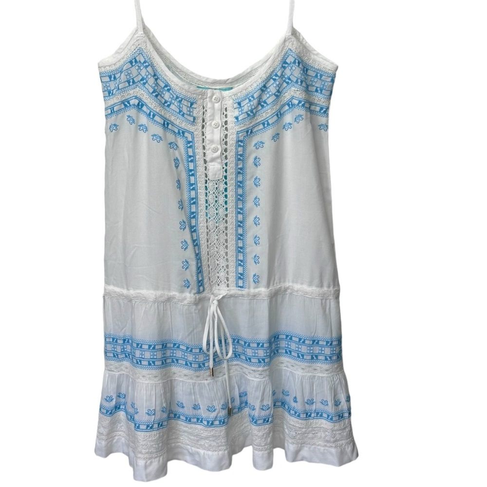 Melissa Odabash Karen Mini Dress Swim Cover Up Women’s Small Embroidered Lace